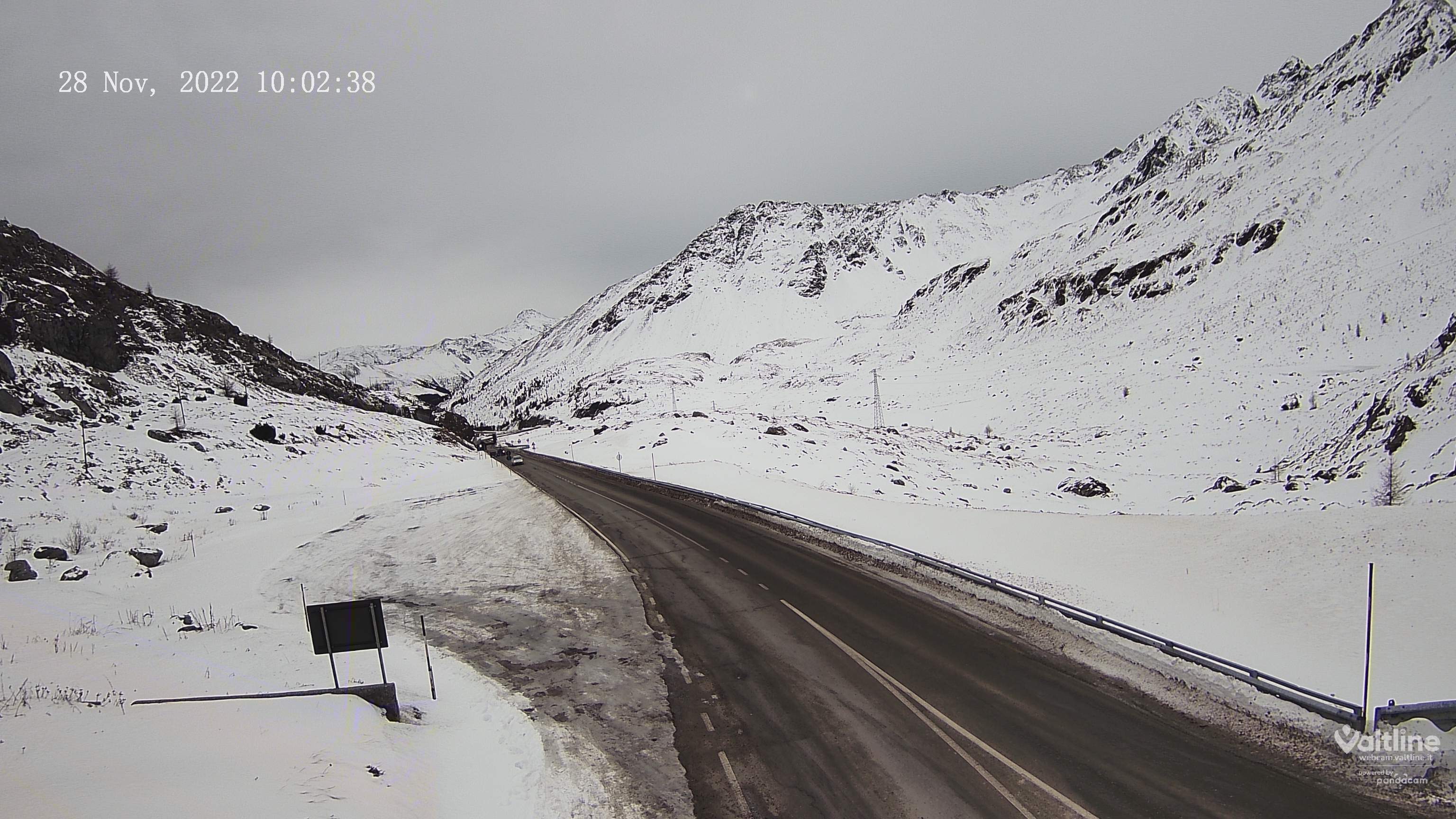 Webcam Livigno Passo Foscagno Sud - Immagini Valtline 