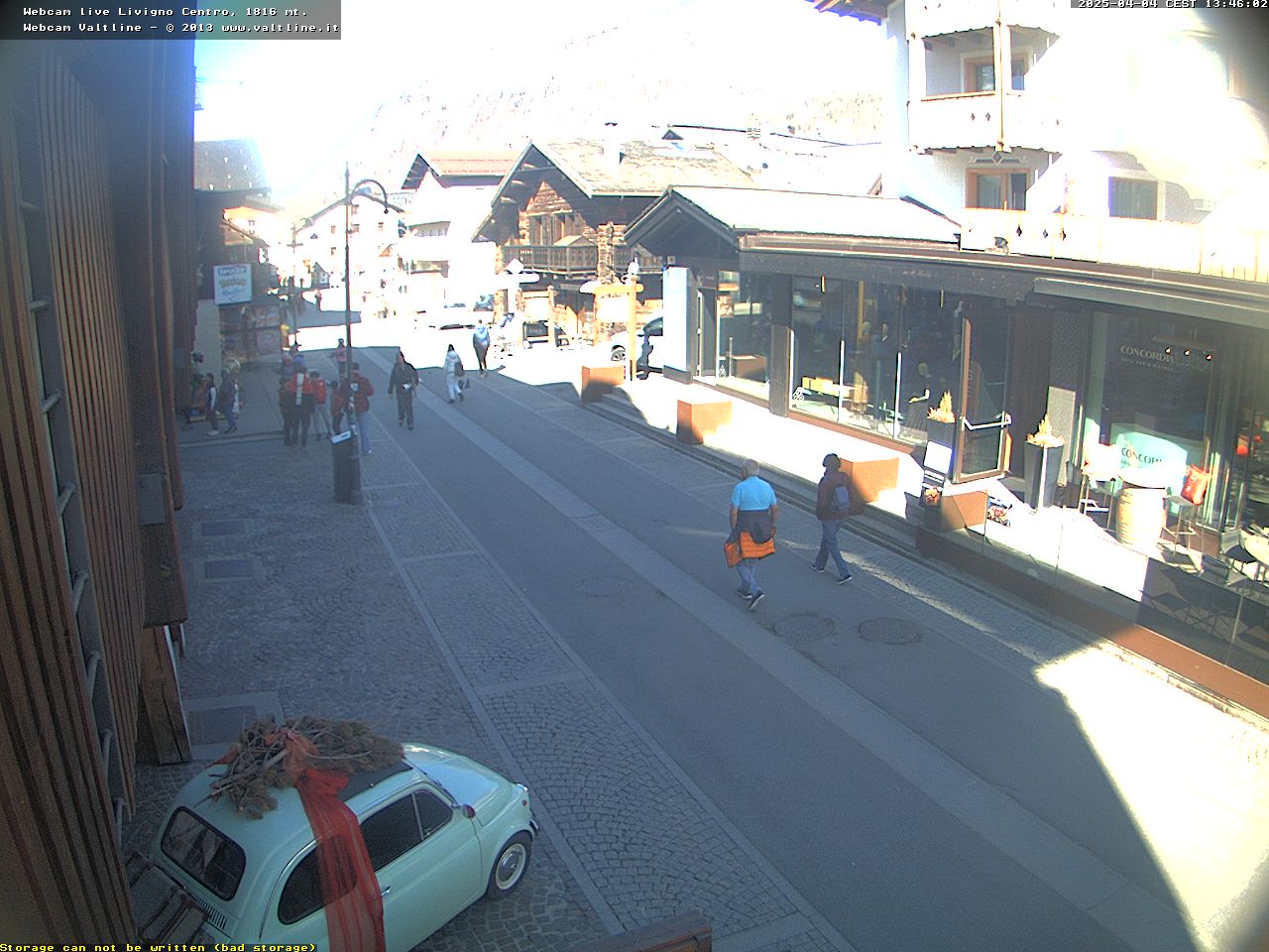 Webcam Livigno Centro Via Plan - Immagini Valtline